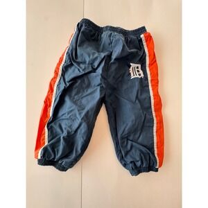 Vintage Kid Athlete Detroit Tigers Track Pants 2T Navy Orange Sporty Indie